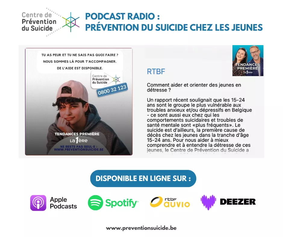 Podcast prévention du suicide chez les jeunes (Tendances Première)